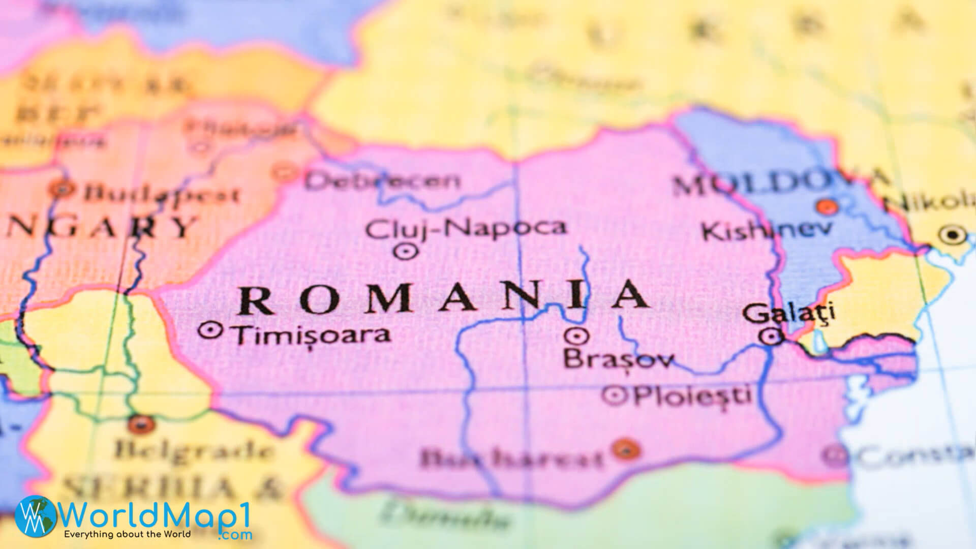 Romania Map Transylvania